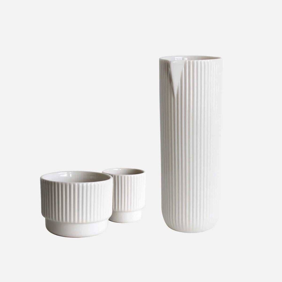 Archive Studio - Column - Keramik Mugs -weiß glänzend