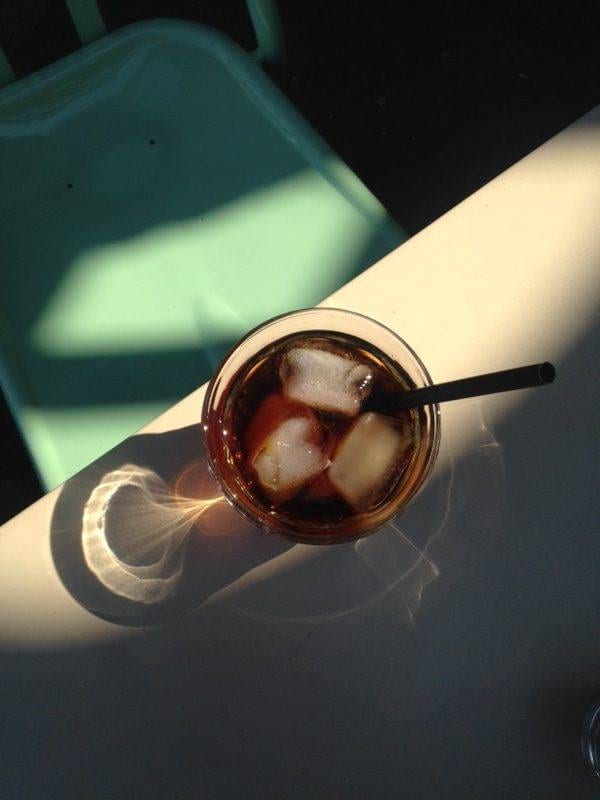 Ansicht einen Cold Brew Getränkes